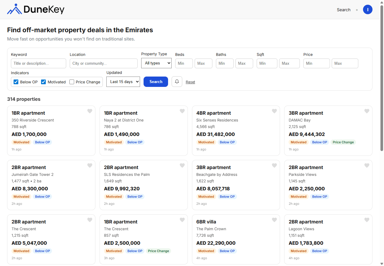 Plus search page
